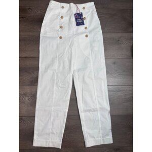 My Beachy Side X Emily in Paris Marin Pants - White NWT small
